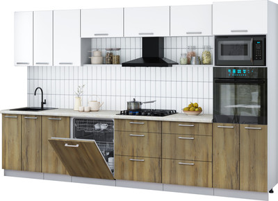 

Кухонный гарнитур, Мила Gloss 3.4-ПМ1-2