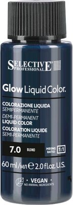 Тонирующий концентрат для волос Selective Professional Glow Liquid Colors 7.0 (60мл) - 