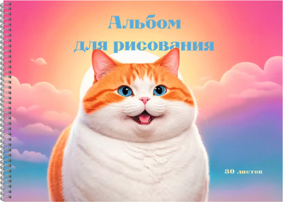 Альбом для рисования Listoff Котик / АСЛ302627 - 