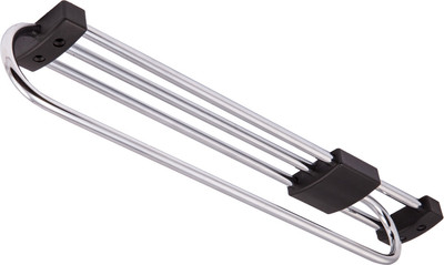 Вешалка выдвижная GRIDLI L-300/330 усиленная овальная (хром/черный) - 