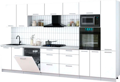 

Кухонный гарнитур, Мила Gloss 3.6-ПМ1