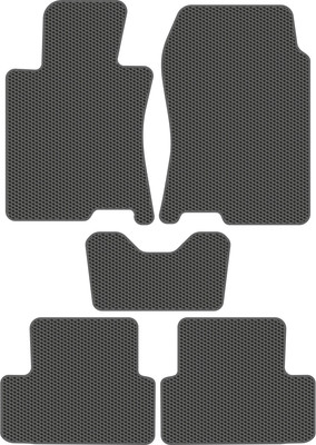 Комплект ковриков для авто Alicosta 0406_1_сер для Honda Accord VIII CU1/CU2 2008-2013 (EVA соты, серый) - 