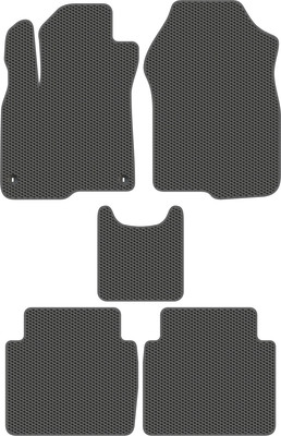 Комплект ковриков для авто Alicosta 0426_1_сер для Honda CR-V V SUV/RW 2016-2022 (EVA соты, серый) - 