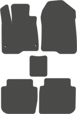 Комплект ковриков для авто Alicosta 2266_1_сер для Honda CR-V VI SUV/RS 2022-н.в. (EVA соты, серый) - 