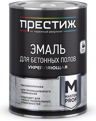 Эмаль ПРЕСТИЖ Акриловая для бетонных полов (1кг, серый) - 
