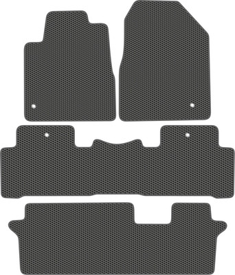 Комплект ковриков для авто Alicosta 2271_1_сер для Honda Pilot SUV/YF4 + 3 ряд 2008-2015 (EVA соты, серый) - 