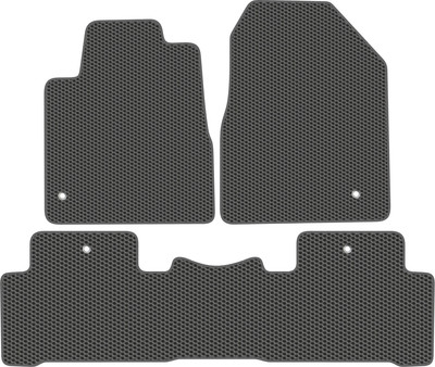 Комплект ковриков для авто Alicosta 0450_1_сер для Honda Pilot SUV/YF4 2008-2015 (EVA соты, серый) - 