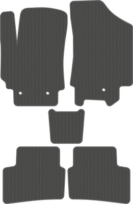 Комплект ковриков для авто Alicosta 0470_1_сер для Hyundai Creta I SUV/GS 2015-н.в. (EVA соты, серый) - 