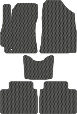 Комплект ковриков для авто Alicosta 2276_1_сер для Hyundai Elantra VII седан/CN7 2020-н.в. (EVA соты, серый) - 