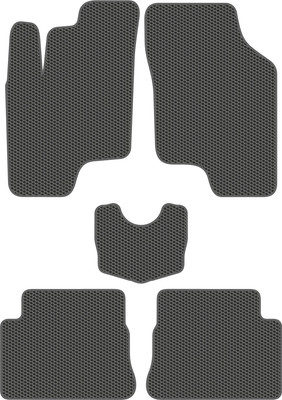 Комплект ковриков для авто Alicosta 0481_1_сер для Hyundai Getz I хэтчбек 5дв/TB 2002-2011 (EVA соты, серый) - 