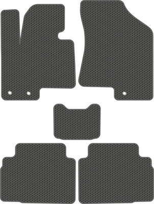 Комплект ковриков для авто Alicosta 0489_1_сер для Hyundai ix35 I SUV/LM 2010-2015 (EVA соты, серый) - 