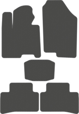Комплект ковриков для авто Alicosta 2289_1_сер для Hyundai Mufasa I SUV/NU2 2023-н.в. (EVA соты, серый) - 