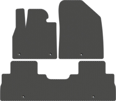 Комплект ковриков для авто Alicosta 2293_1_сер для Hyundai Palisade SUV/LX2 2018-н.в.+ задний ряд (EVA соты, серый) - 
