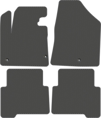 Комплект ковриков для авто Alicosta 0496_1_сер для Hyundai Santa Fe III SUV/DM 2012-2019 (EVA соты, серый) - 