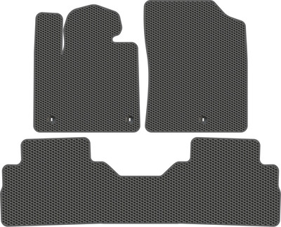 Комплект ковриков для авто Alicosta 1688_1_сер для Hyundai Santa Fe IV SUV 5 мест/TM 2021 (EVA соты, серый) - 