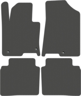 Комплект ковриков для авто Alicosta 0507_1_сер для Hyundai Sonata VII седан/LF 2017-2019 (EVA соты, серый) - 