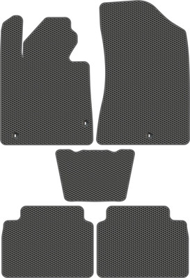 Комплект ковриков для авто Alicosta 1494_1_сер для Hyundai Sonata VIII седан/DN8 2019-н.в. (EVA соты, серый) - 
