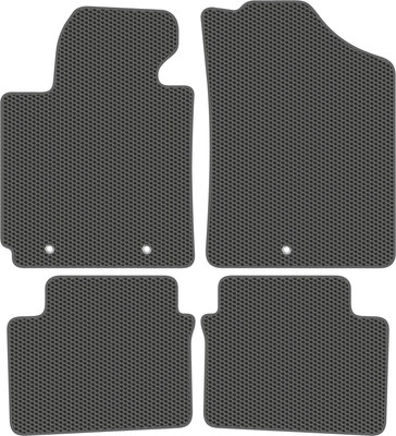 Комплект ковриков для авто Alicosta 2300_1_сер для Hyundai Starex II минивэн /TQ 2018 +3 ряд (EVA соты, серый) - 
