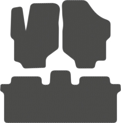 Комплект ковриков для авто Alicosta 2302_1_сер для Hyundai Trajet минивэн/АКПП 2004-2008 (EVA соты, серый) - 