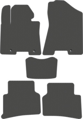 Комплект ковриков для авто Alicosta 0515_1_сер для Hyundai Tucson III SUV/TL 2015-2021 (EVA соты, серый) - 