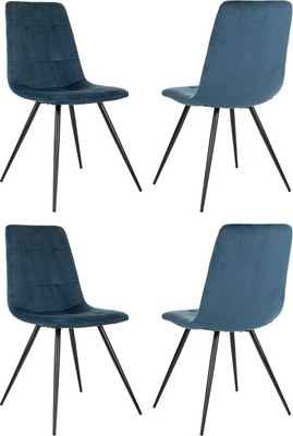Набор стульев Бюрократ CH-K1 (4шт, синий/Holland 58) - 