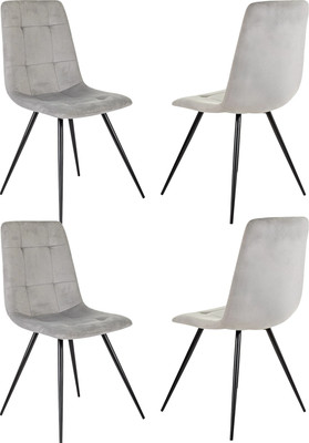 Набор стульев Бюрократ CH-K1 (4шт, светло-серый/Holland 09) - 