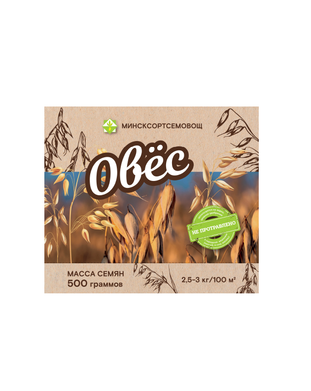 Сидерат МинскСортСемОвощ Овес Золак (500г)