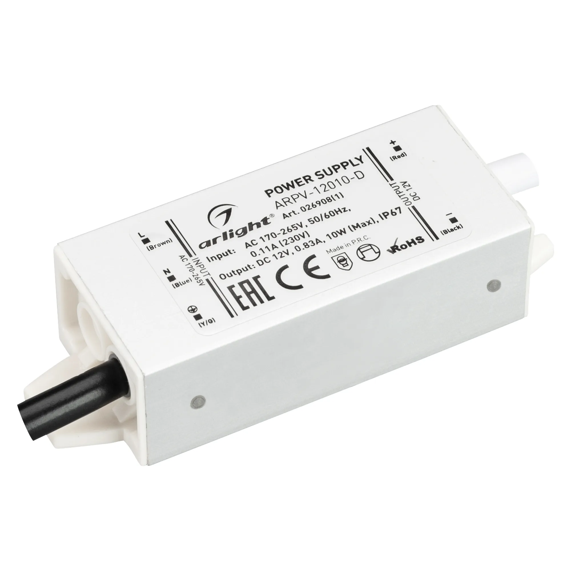 Блок питания для светильника Arlight ARPV-12010-D 12V 0.83A 10W / 026908(1)