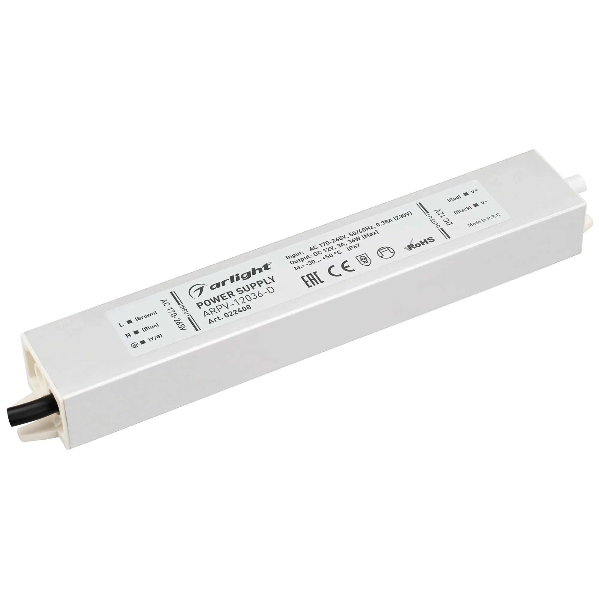Блок питания для светильника Arlight ARPV-12036-D 12V 3.0A 36W / 022408