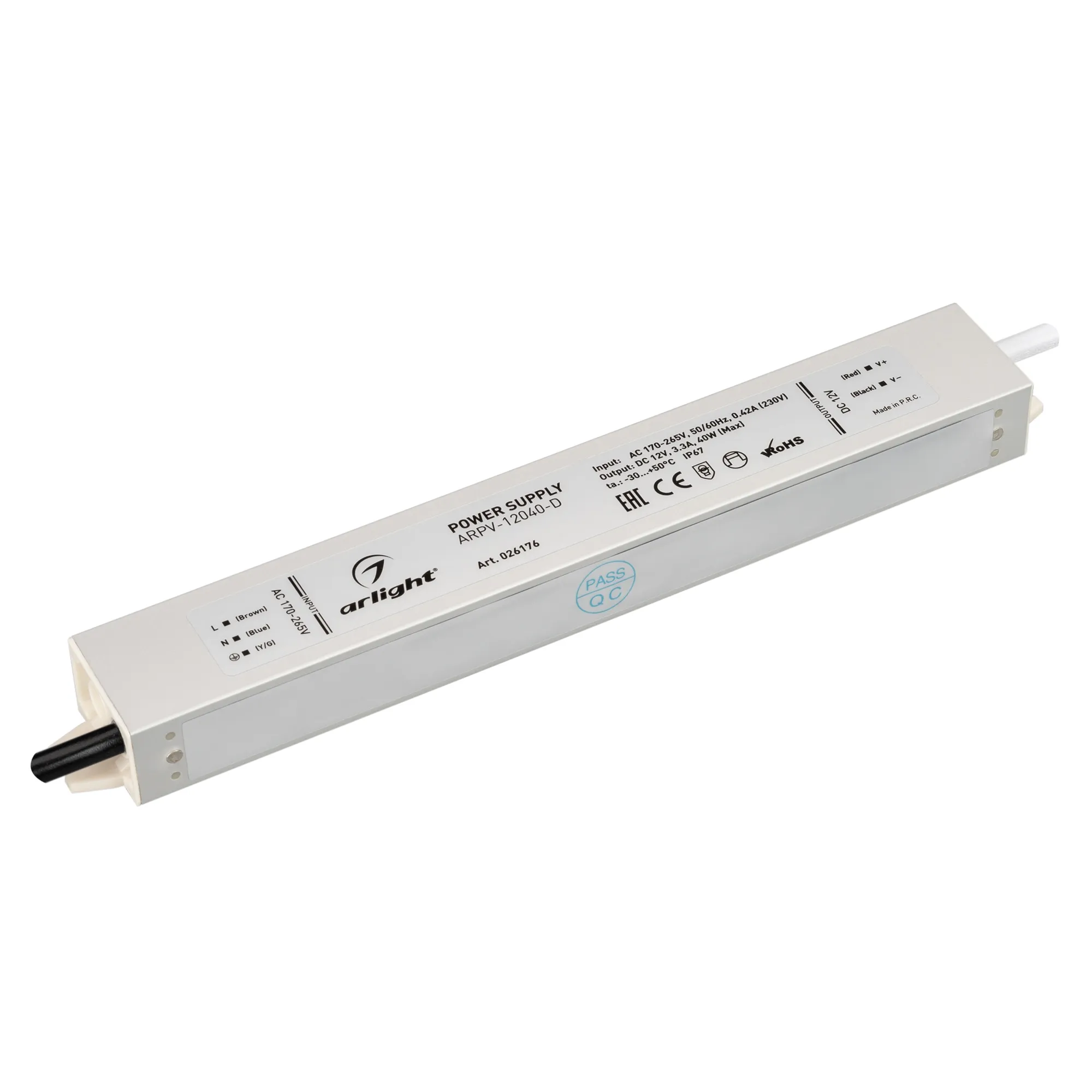 Блок питания для светильника Arlight ARPV-12040-D 12V 3.3A 40W / 026176