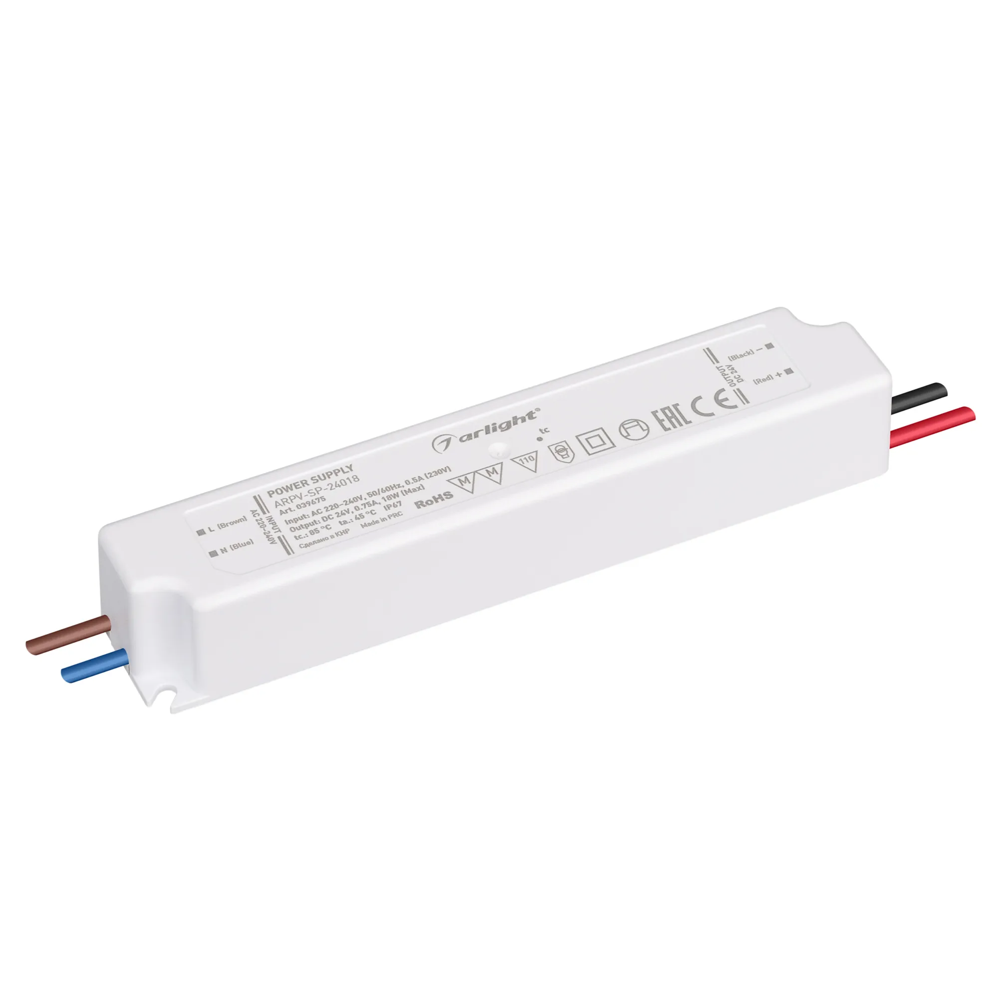 Блок питания для светильника Arlight ARPV-SP-24018 24V 0.75A 18W / 039675