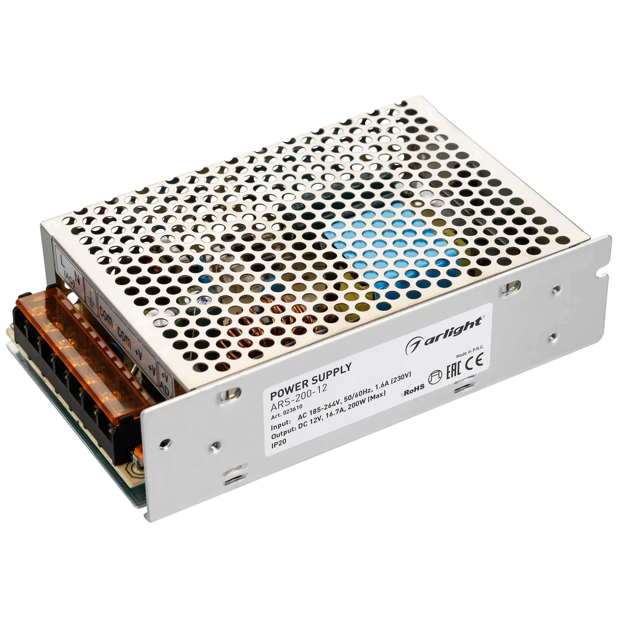 Блок питания для светильника Arlight ARS-200-12 12V 16.7A 200W / 023610