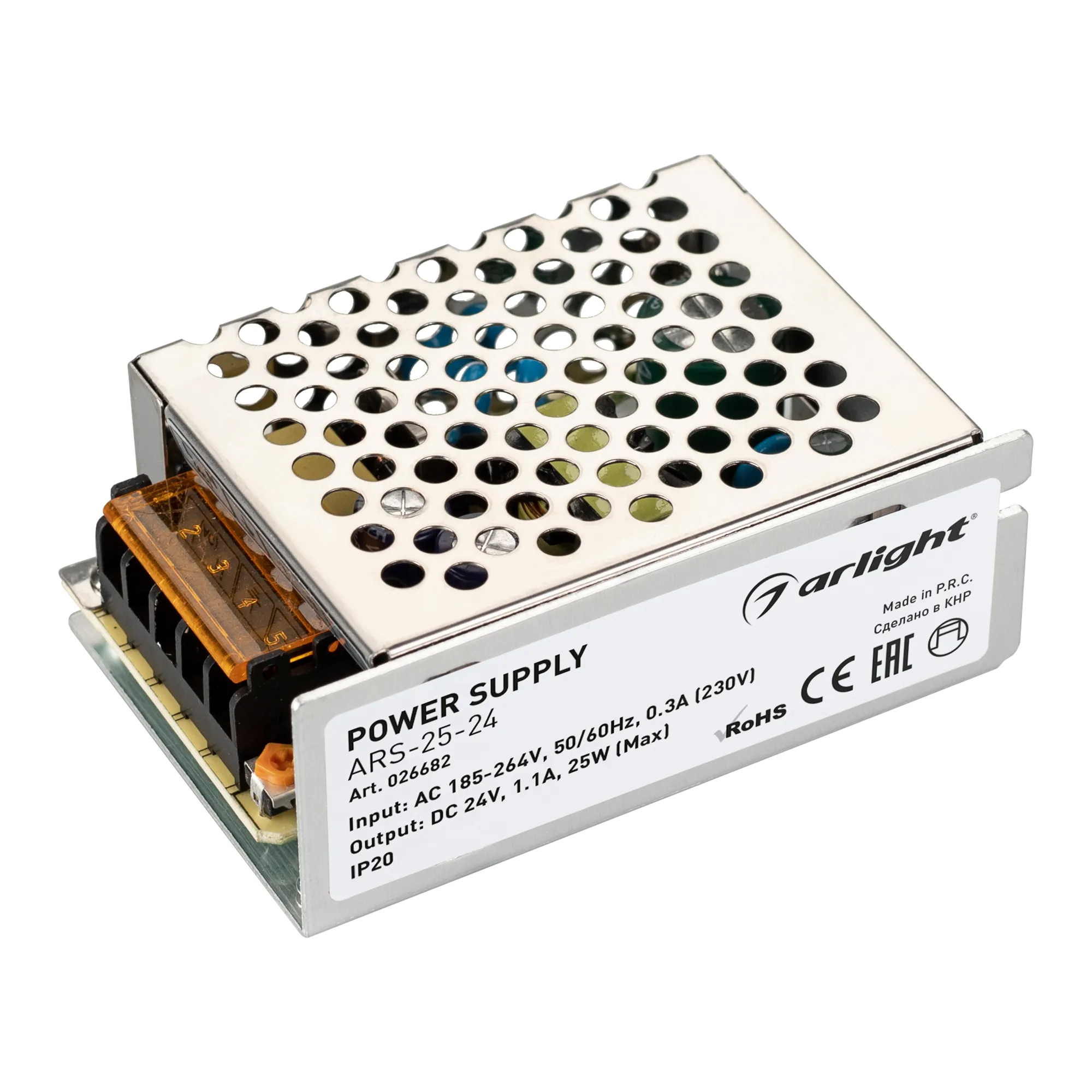 Блок питания для светильника Arlight ARS-25-24 24V 1.1A 25W / 026682