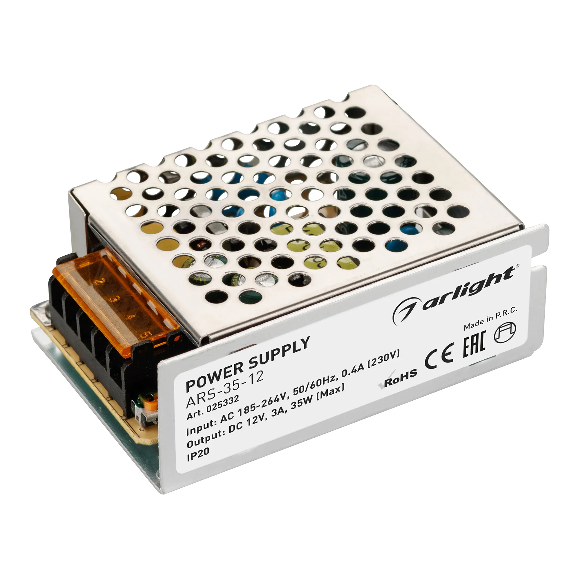 Блок питания для светильника Arlight ARS-35-12 12V 3A 35W / 025332