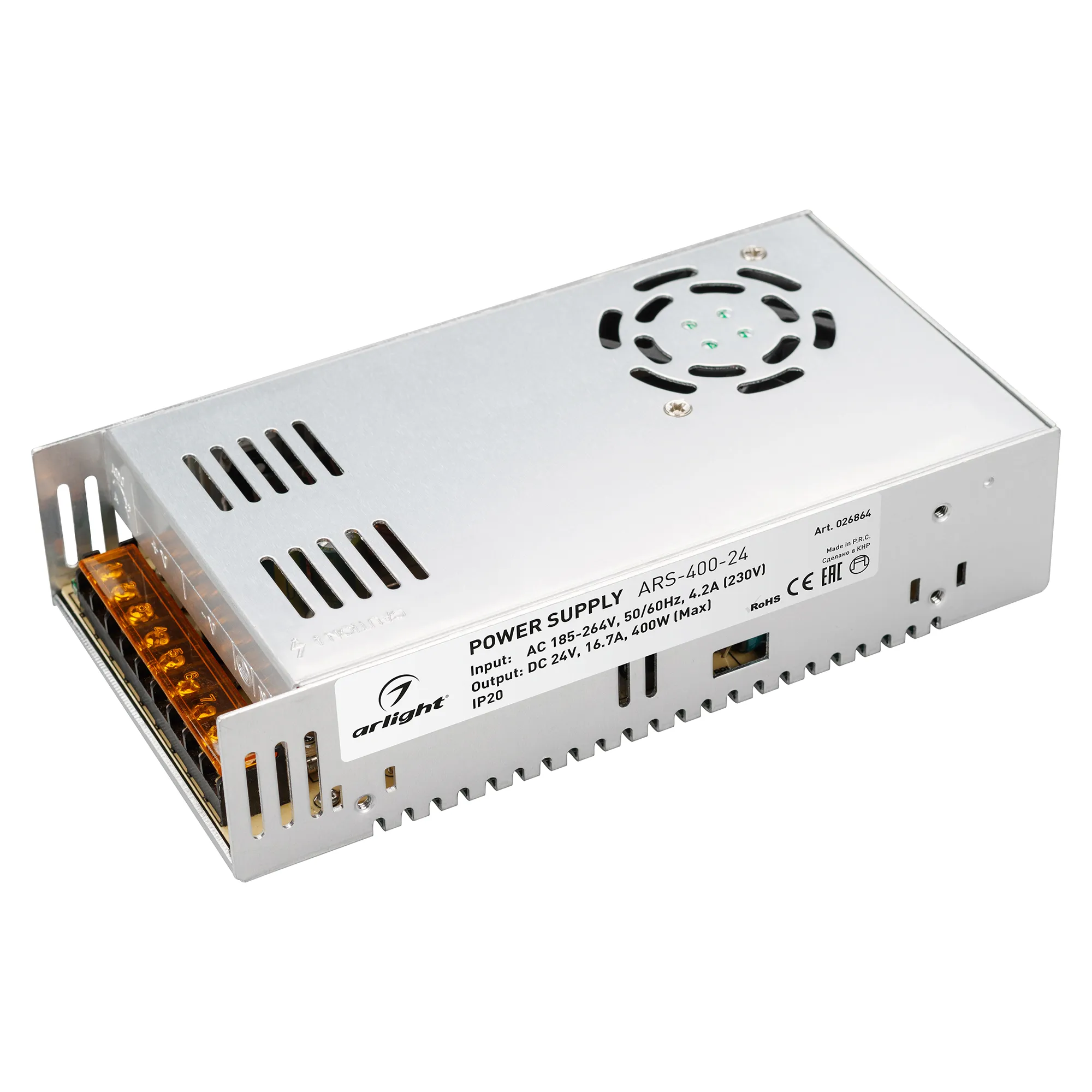 Блок питания для светильника Arlight ARS-400-24 24V 16.7A 400W / 026864