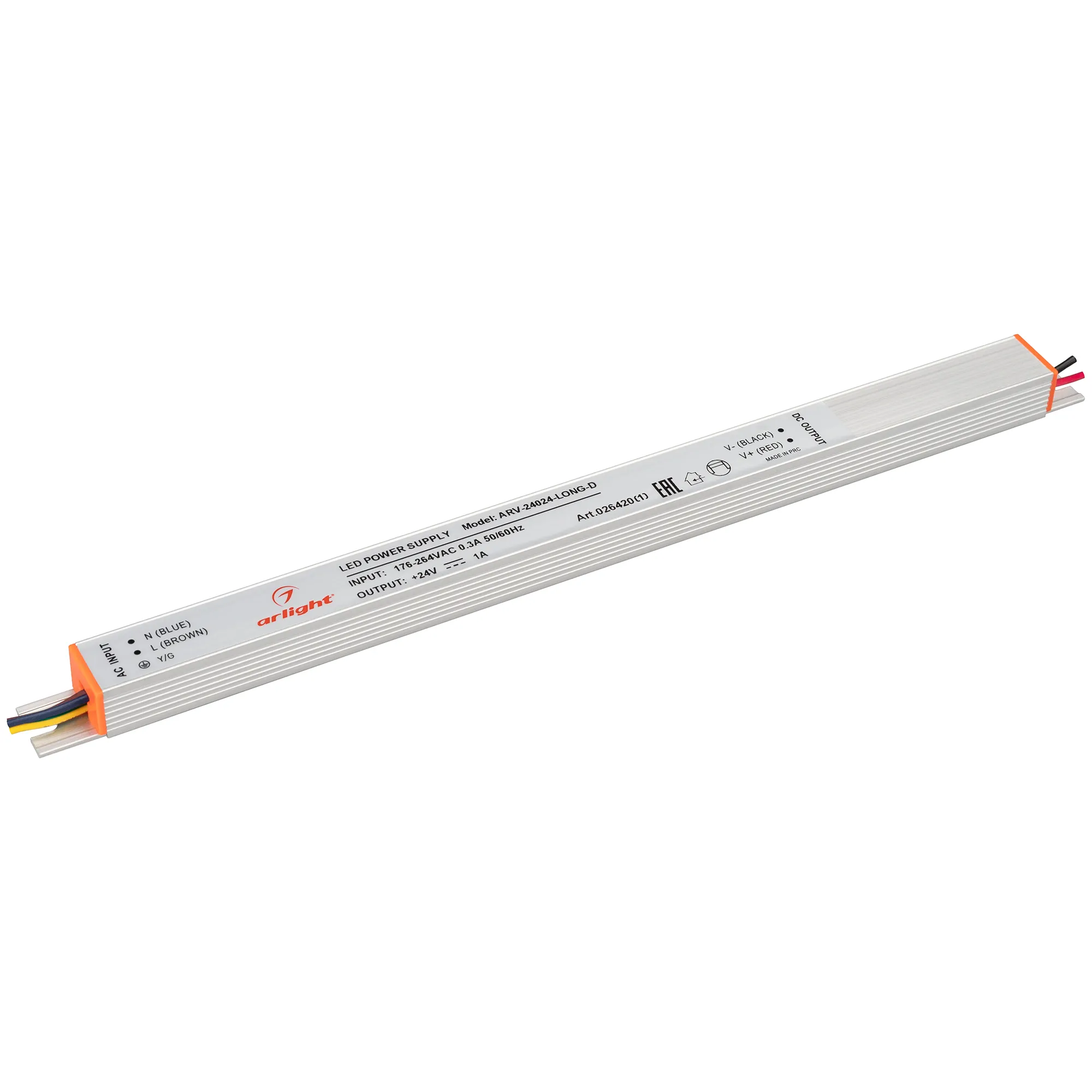 Блок питания для светильника Arlight ARV-24024-LONG-D 24V 1A 24W / 026420(1)