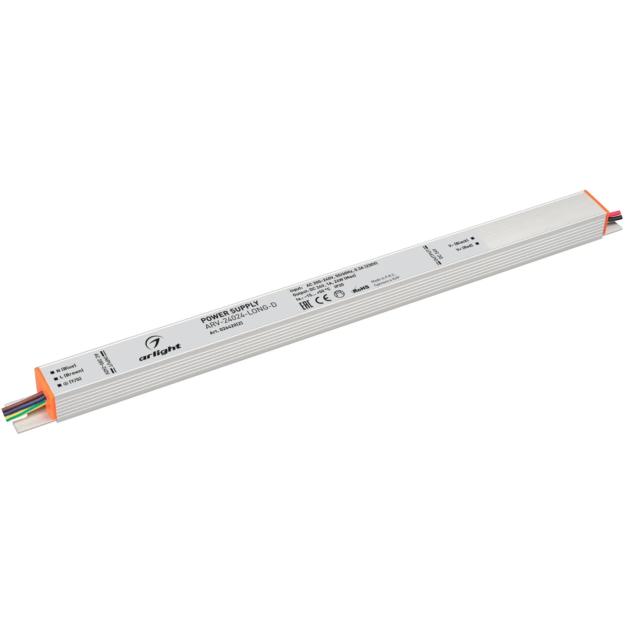 Блок питания для светильника Arlight ARV-24024-LONG-D 24V 1A 24W / 026420(2)