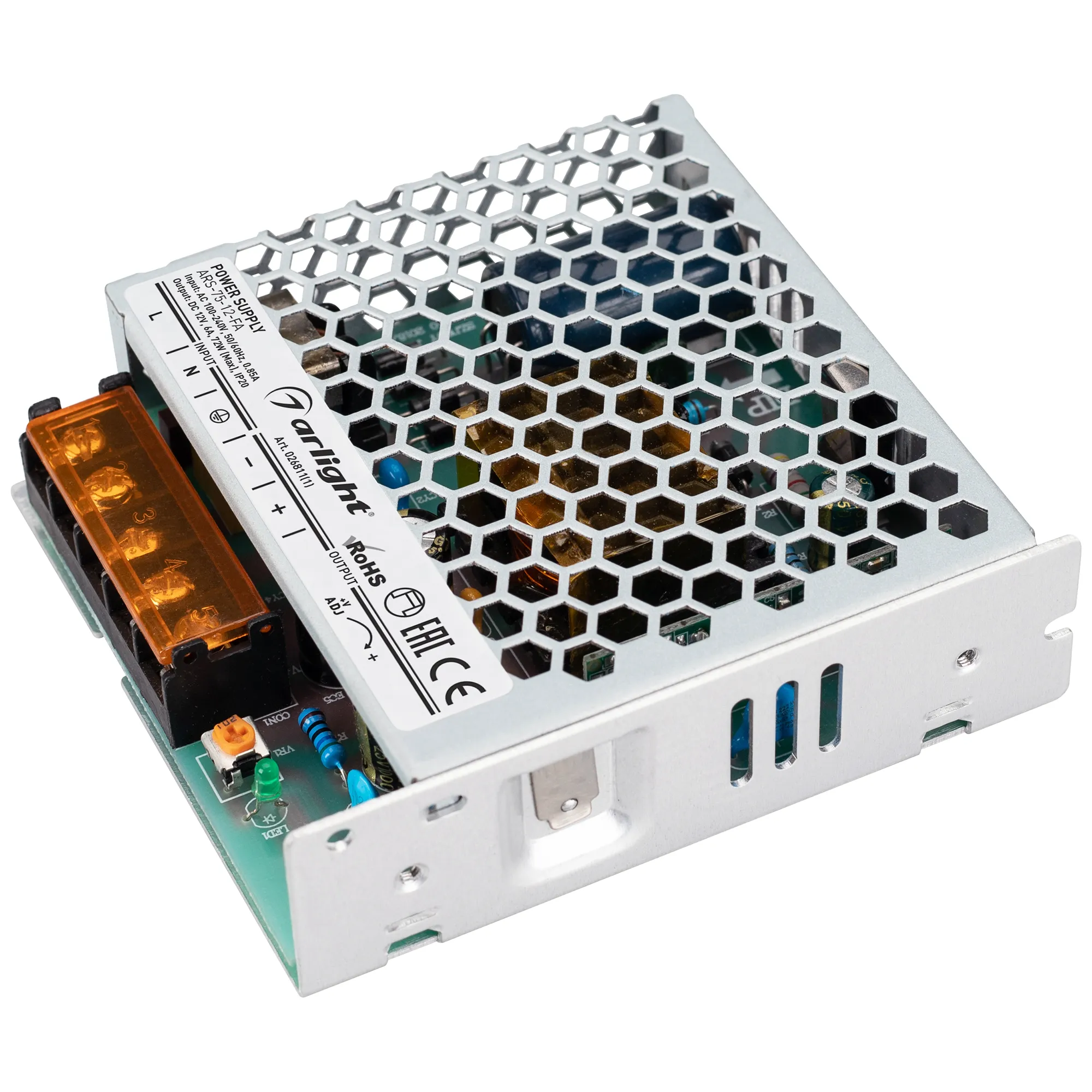 Блок питания для светильника Arlight ARS-75-12-FA 12V 6A 72W / 026811(1)