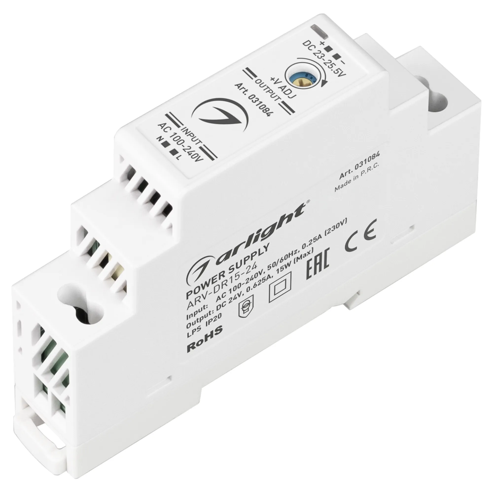 Блок питания для светильника Arlight ARV-DR15-24 24V 0.63A 15W / 031084