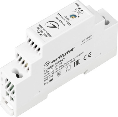 Блок питания для светильника Arlight ARV-DR15-48 48V 0.32A 15W / 034674 - 