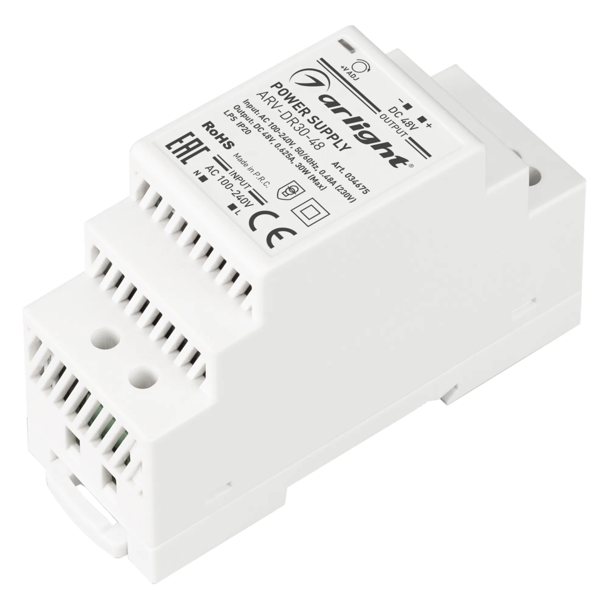 Блок питания для светильника Arlight ARV-DR30-48 48V 0.6A 30W / 034675