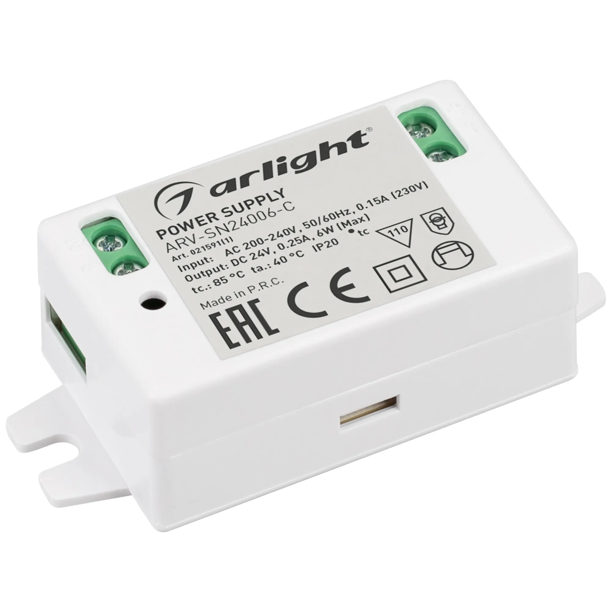 Блок питания для светильника Arlight ARV-SN24006-C 24V 0.25A 6W / 021591(1)