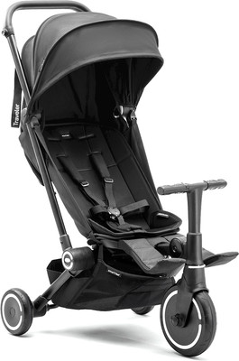 Трехколесный велосипед с ручкой Smart Trike Traveler. Onyx black / 5900800 - 