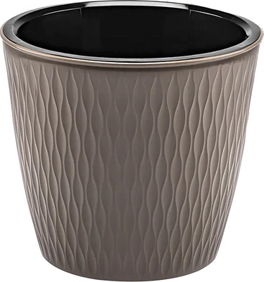 Кашпо El Casa Керама / 640563 (серый/коричневый) -