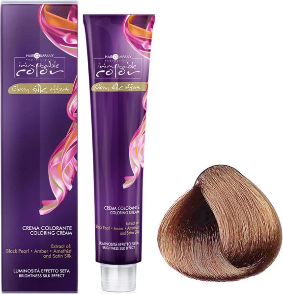 Крем-краска для волос Hair Company Inimitable Color Glossy silk effect тон 7.34 (100мл)
