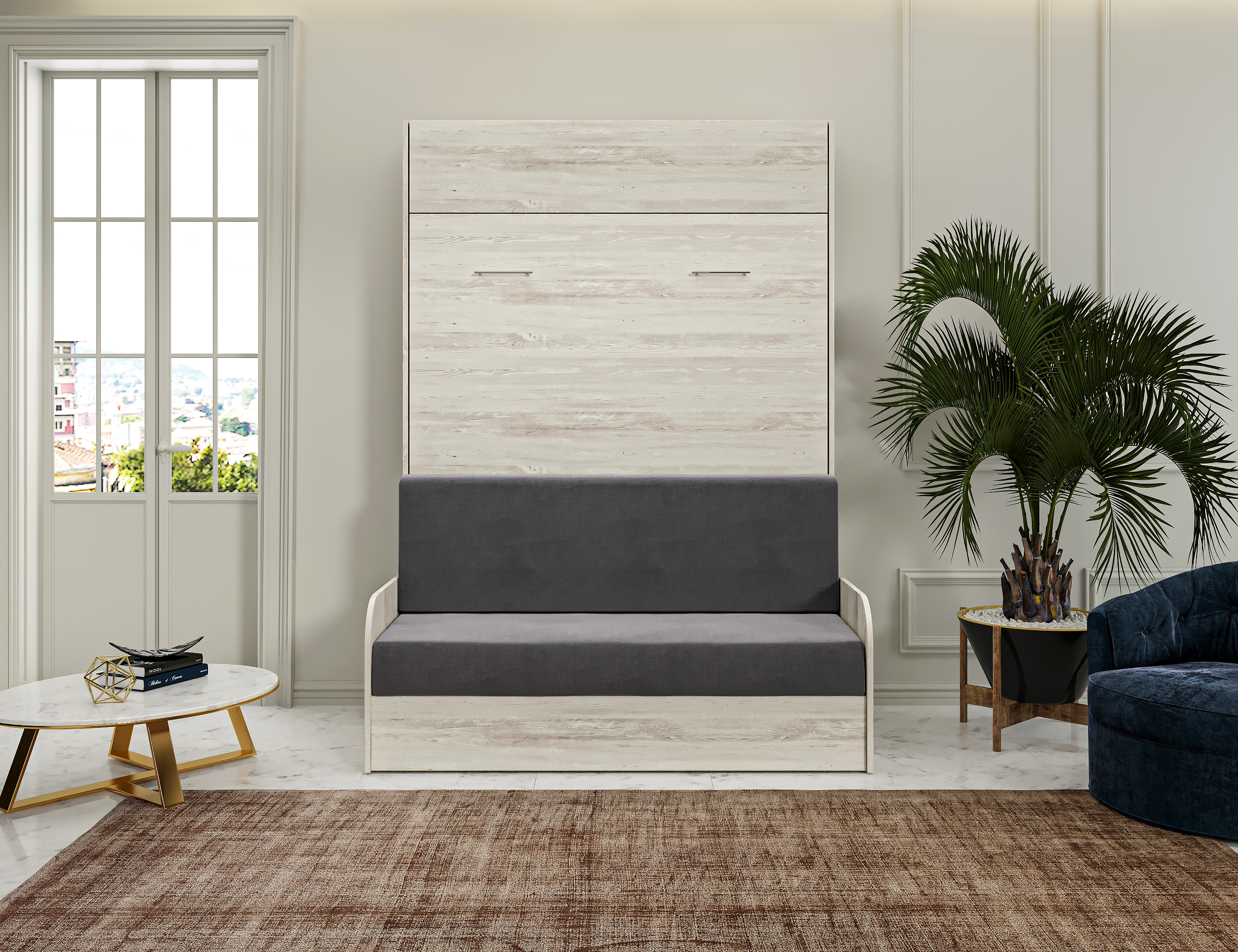 Комплект мебели трансформер Макс Стайл Studio Sofa 140x200x18 BySpan (сосна касцина 542) — фото 3
