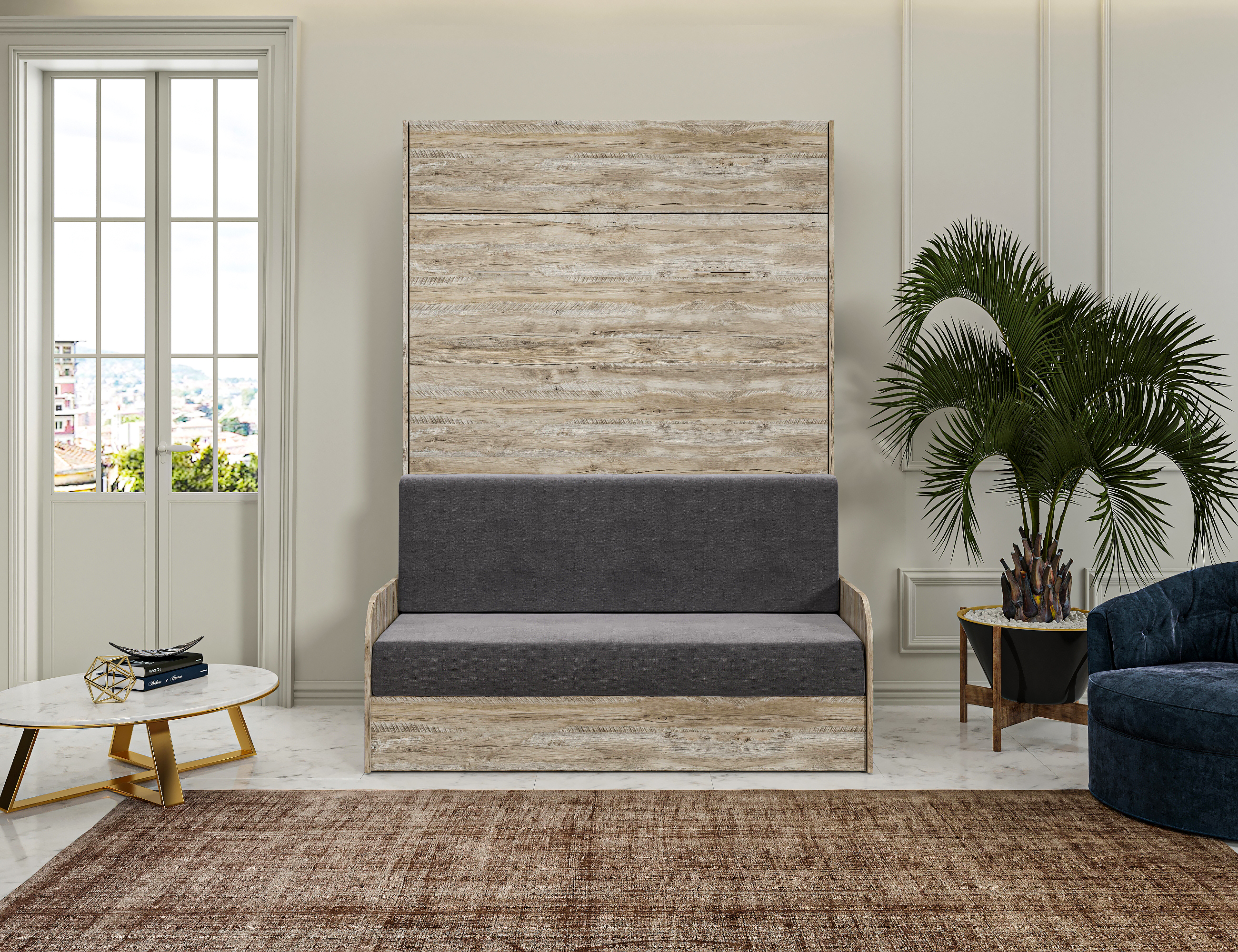 Комплект мебели трансформер Макс Стайл Studio Sofa 140x200x18 BySpan (дуб юкон 358) — фото 2