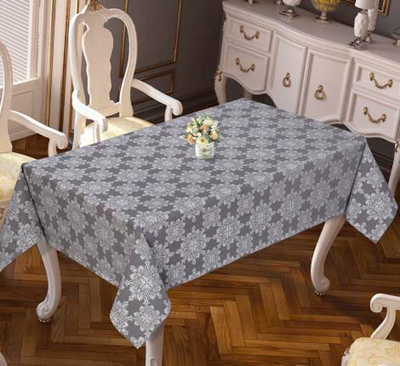 Скатерть DO&CO Sare 160x220 / 10864 (серебро) - 