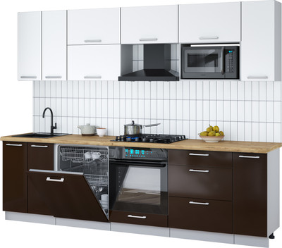 

Кухонный гарнитур, Мила Gloss 2.7-ПМ2