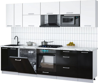 

Кухонный гарнитур, Мила Gloss 2.8-ПМ2